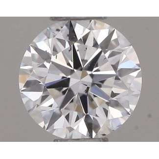 0.40 Carat Round E SI1 EX GIA Natural Diamond