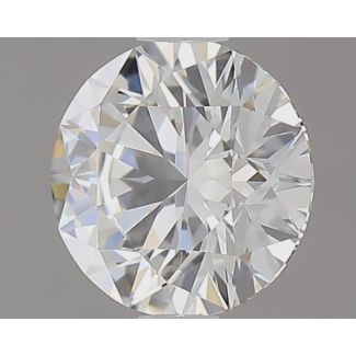 0.41 Carat Round F VVS1 EX GIA Natural Diamond