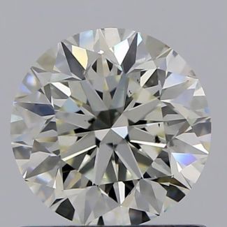 0.80 Carat Round K SI1 VG EX GIA Natural Diamond