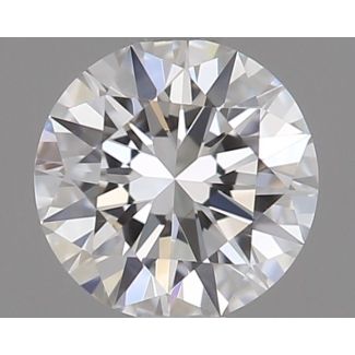 0.23 Carat Round E VVS1 EX GIA Natural Diamond