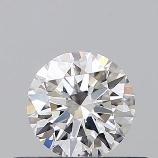 0.38 Carat Round D VVS1 EX GIA Natural Diamond