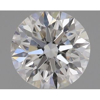 0.4 Carat Round E VVS2 EX GIA Natural Diamond