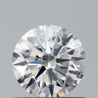 0.57 Carat Round E VVS2 EX GIA Natural Diamond