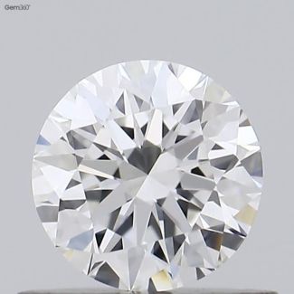 0.5 Carat Round F IF EX GIA Natural Diamond