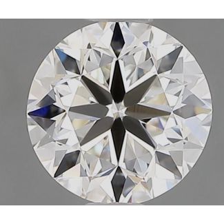 0.90 Carat Round H VVS2 VG EX GIA Natural Diamond