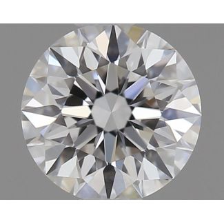 0.36 Carat Round E VVS1 EX GIA Natural Diamond