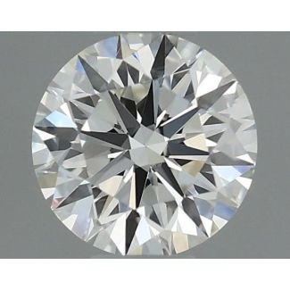 0.34 Carat Round H VVS2 EX GIA Natural Diamond