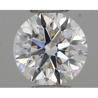 0.31 Carat Round H VVS2 EX GIA Natural Diamond