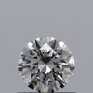 0.51 Carat Round F SI1 EX GIA Natural Diamond