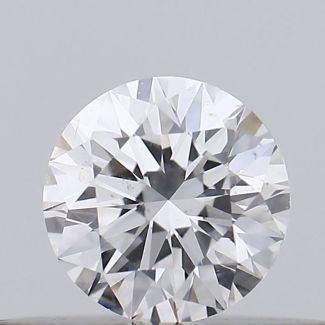 0.21 Carat Round D SI1 EX VG GIA Natural Diamond