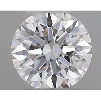 0.21 Carat Round D VVS2 EX GIA Natural Diamond