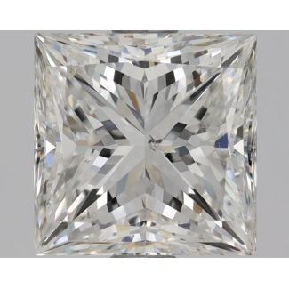 1.7 Carat Princess H SI2 - EX GIA Natural Diamond