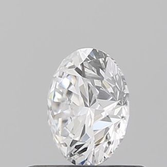 0.6 Carat Round D VVS2 EX GIA Natural Diamond