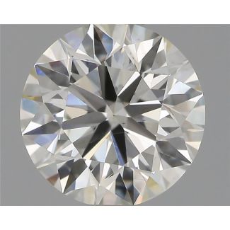 0.70 Carat Round H SI2 EX IGI Natural Diamond