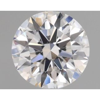 0.72 Carat Round F VS1 EX GIA Natural Diamond