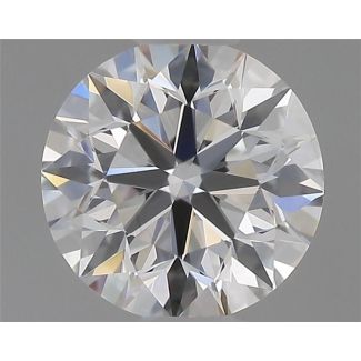 0.4 Carat Round F VVS2 EX GIA Natural Diamond