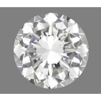 0.50 Carat Round H SI1 GD EX GIA Natural Diamond