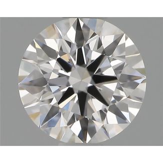 0.56 Carat Round F VS1 EX GIA Natural Diamond