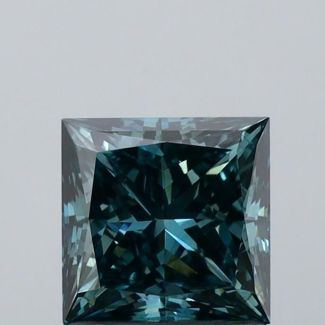 0.51 Carat Emerald Fancy Dark Blueish Blue VVS2 - VG NONE Natural Diamond