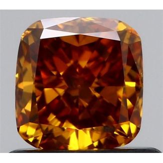 0.7 Carat Cushion Modified Fancy Brownish Orange VS2 - VG GD GIA Natural Diamond