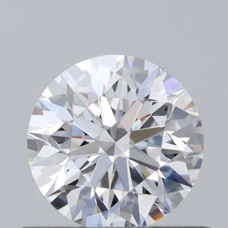 0.60 Carat Round D VVS2 EX VG GIA Natural Diamond