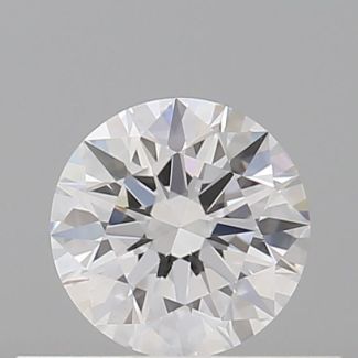 0.42 Carat Round D VVS2 EX GIA Natural Diamond