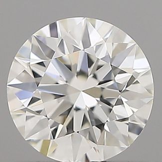 0.5 Carat Round H VVS1 EX GIA Natural Diamond