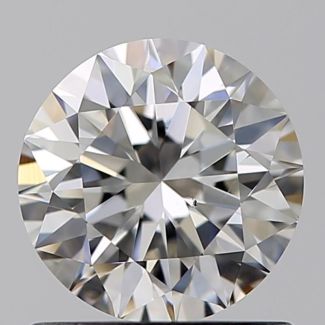 0.90 Carat Round H VS2 VG EX GIA Natural Diamond