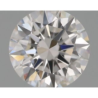 0.37 Carat Round H VVS2 EX GIA Natural Diamond