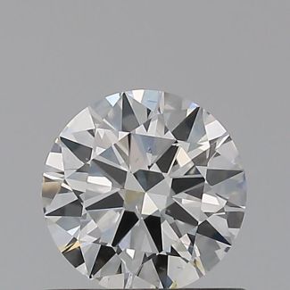 0.6 Carat Round G SI1 EX VG GIA Natural Diamond