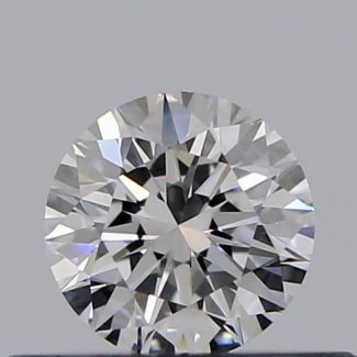 0.30 Carat Round D VVS2 EX GIA Natural Diamond