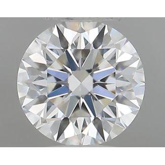 0.31 Carat Round F VVS1 EX VG GIA Natural Diamond