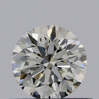 0.40 Carat Round J VVS1 VG EX GIA Natural Diamond