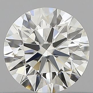 0.5 Carat Round H VVS2 EX IGI Natural Diamond