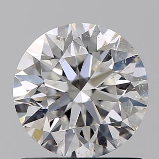 0.90 Carat Round F SI2 EX GIA Natural Diamond