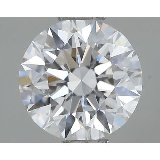 0.61 Carat Round E VVS2 EX GIA Natural Diamond