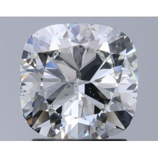 2.02 Carat Cushion Modified H SI1 - EX GIA Natural Diamond