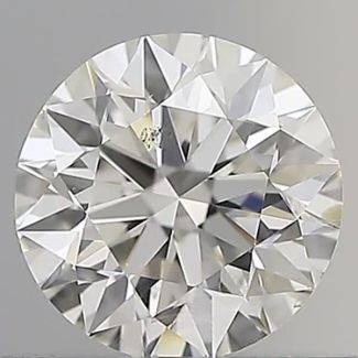 0.60 Carat Round G SI1 EX IGI Natural Diamond