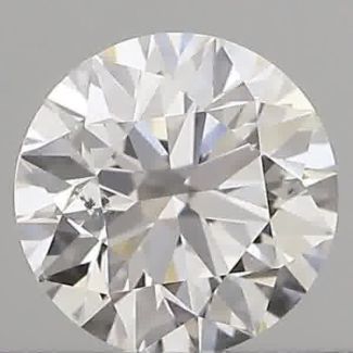 0.40 Carat Round E SI1 EX GIA Natural Diamond