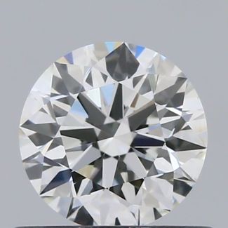 0.56 Carat Round F VS1 EX GIA Natural Diamond