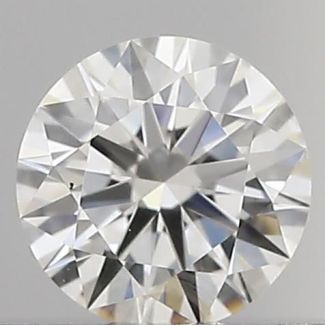 0.24 Carat Round H VVS2 EX GIA Natural Diamond