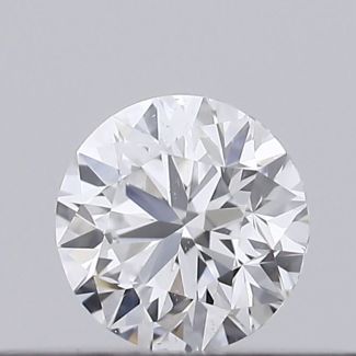 0.18 Carat Round D SI1 VG GIA Natural Diamond