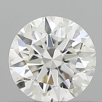 0.44 Carat Round F VVS1 EX GIA Natural Diamond