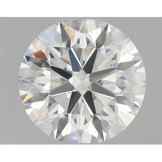 0.43 Carat Round H VS1 EX GIA Natural Diamond