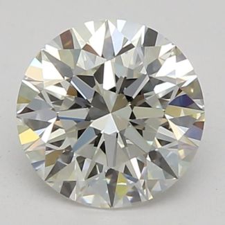 0.61 Carat Round H VVS1 EX GIA Natural Diamond