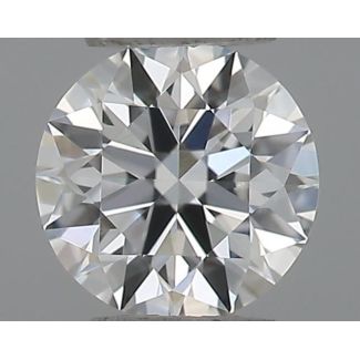 0.22 Carat Round F VVS1 EX GIA Natural Diamond