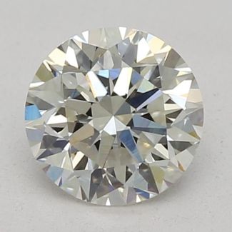 0.60 Carat Round I VVS2 VG EX GIA Natural Diamond