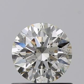 0.60 Carat Round J VS2 EX GIA Natural Diamond