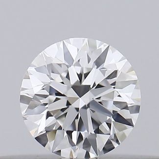 0.16 Carat Round E VVS2 EX GIA Natural Diamond