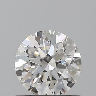 0.59 Carat Round G VVS1 EX GIA Natural Diamond